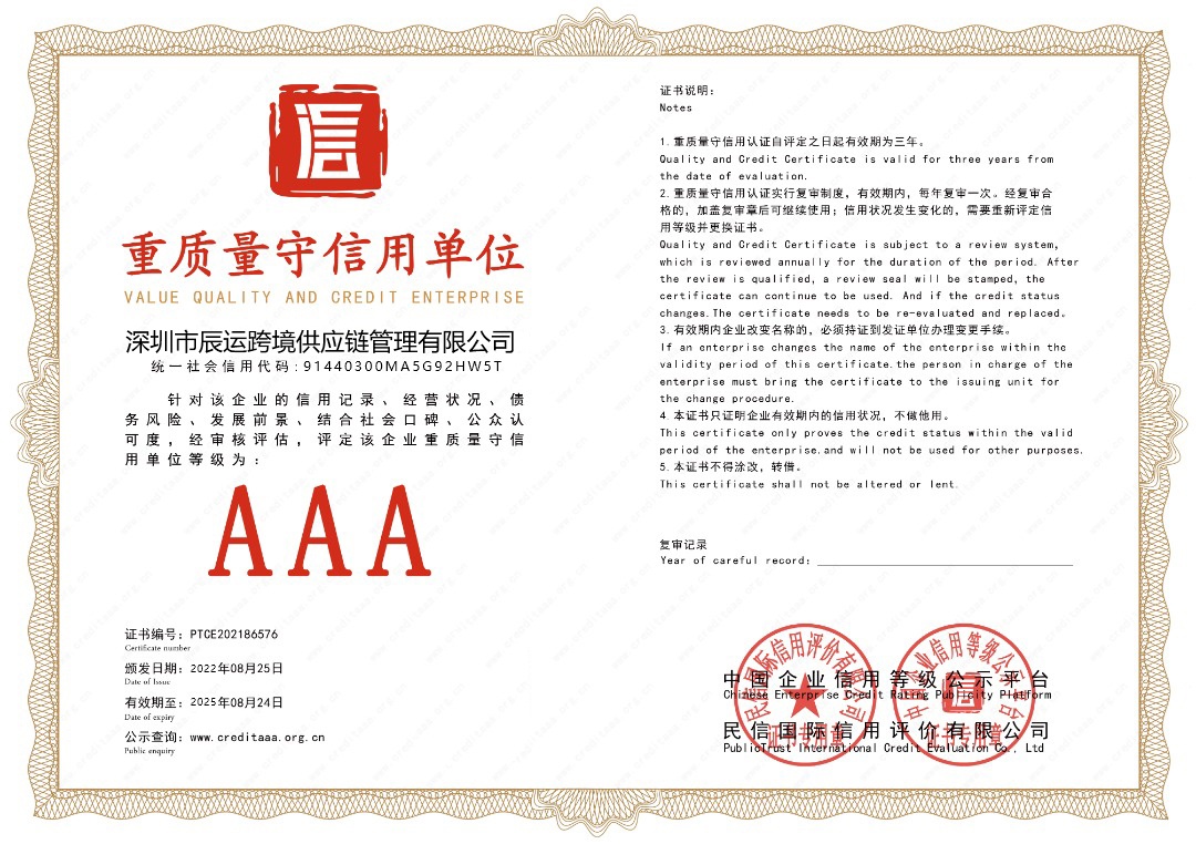 3A VALUE QUALITY AND CREDIT ENTERPRISE